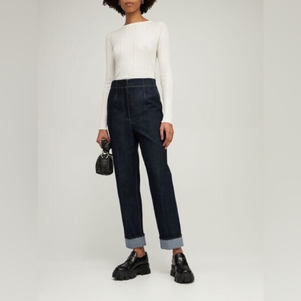 Agnona Cotton & silk knit top
